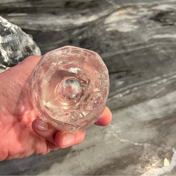 PAIR Mid Century Modern Glass Owl Candlesticks Taper Candle Holders 3” - Picture 5 of 10